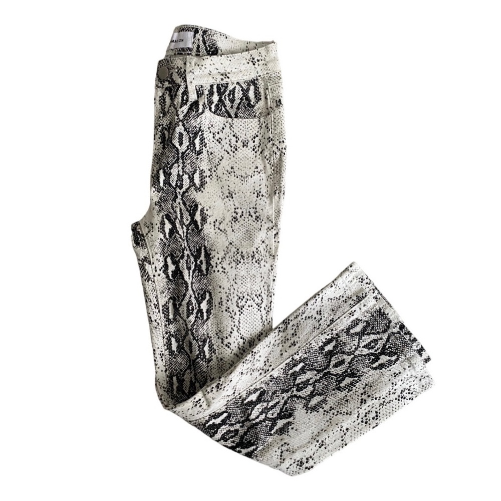 Ashley Mason Snake Print Flared Cropped Size 5 - Picture 4 of 9